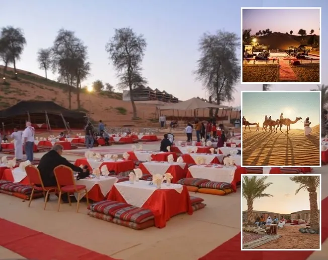 Panoramic mountain and desert scenery in Ras Al Khaimah